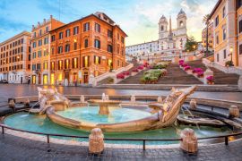 Lais Puzzle - Piazza di Spagna in Rom, Italien. Spanische Schritte am Morgen. Rom Architektur und Wahrzeichen - 2.000 Teile