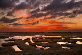 Lais Puzzle - Evros, Griechenland:  Sonnenuntergang im Delta des Flusses Evros, Thrakien, Griechenland. - 2.000 Teile
