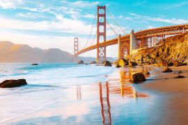 Lais Puzzle - Golden Gate Brücke im Sonnenuntergang, San Francisco, Kalifornien, USA - 2.000 Teile