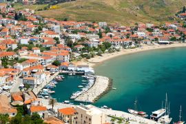 Lais Puzzle - Myrina auf Limnos von oben - 2.000 Teile