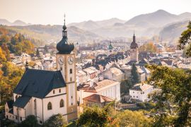 Lais Puzzle - Die Altstadt von Waidhofen an der Ybbs im Herbst, Mostviertel, Niederösterreich, Österreich - 2.000 Teile