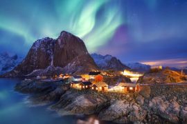 Lais Puzzle - Aurora borealis / Nordlicht auf den Lofoten, Norwegen - 2.000 Teile