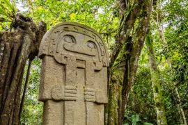 Lais Puzzle - Präkolumbianische Skulptur, Archäologischer Park San Agustin, Departamento Huila, Kolumbien - 2.000 Teile
