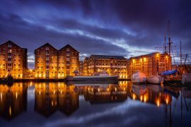 Lais Puzzle - Gloucester - Docks bei Nacht - 2.000 Teile