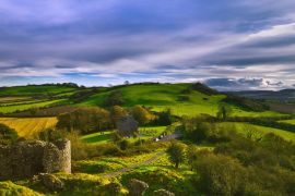 Lais Puzzle - Felsen von Dunamase Grafschaft Laois, Irland, Panoramablick - 2.000 Teile