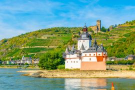 Lais Puzzle - Burg Pfalzgrafenstein, die früher als Zollkontrolle am Rhein bei Kaub, Deutschland, diente - 2.000 Teile