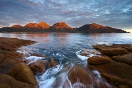 Lais Puzzle - Sonnenuntergang über The Hazards, Freycinet National Park, Coles Bay, Tasmanien, Australien - 2.000 Teile