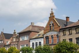 Lais Puzzle - Reihen-Stufengiebelhäuser in Sas Van Gent, Die Niederlande - 2.000 Teile