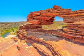 Lais Puzzle - Das Fenster der Natur über der Murchison River Gorge im Kalbarri National Park. Der Bogen aus rotem Sandstein ist die ikonischste Naturattraktion in Westaustralien - 2.000 Teile
