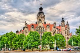 Lais Puzzle - Ansicht des Neuen Rathauses von Leipzig, Deutschland. - 2.000 Teile