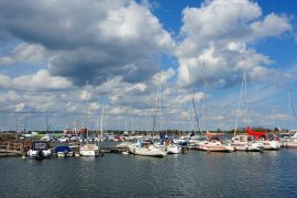 Lais Puzzle - Blick zum Hafen in Oskarshamn in Schweden - 2.000 Teile