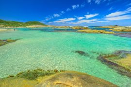 Lais Puzzle - Landschaftlich ruhiges türkisfarbenes Wasser des Greens Pool im William Bay National Park, Denmark, Westaustralien - 2.000 Teile
