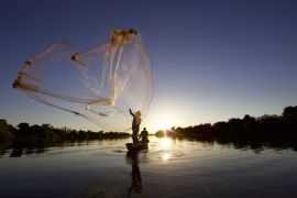 Lais Puzzle - Handwerklicher Fischer Tarrafa im Stadtpark Begegnungen der Flüsse Poty und Parnaíba - Teresina - Piauí, Brasilien - 2.000 Teile