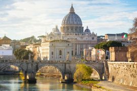 Lais Puzzle - Petersdom in der Vatikanstadt mit der Engelsbrücke - 2.000 Teile