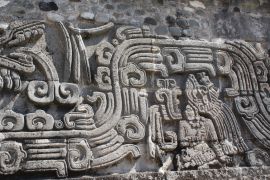 Lais Puzzle - Flachreliefschnitzerei mit Darstellung eines Indianerhäuptlings, Xochicalco, Mexiko - 2.000 Teile