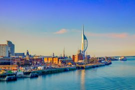 Lais Puzzle - Portsmouth, England, Hafen von Portsmouth am späten Abend - 2.000 Teile