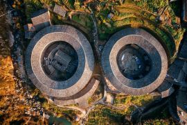 Lais Puzzle - Fujian Tulou Luftaufnahme, China - 2.000 Teile