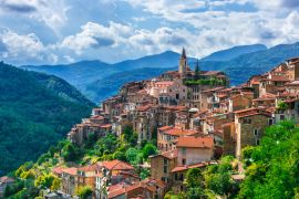 Lais Puzzle - Ansicht von Apricale in der Provinz von Imperia, Ligurien, Italien - 2.000 Teile