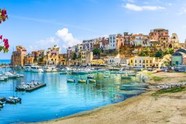 Lais Puzzle - Sizilianischer Hafen von Castellammare del Golfo, erstaunliches Küstendorf der Insel Sizilien, Provinz Trapani, Italien - 2.000 Teile
