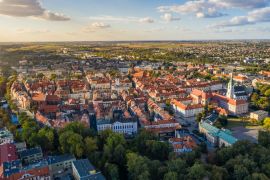 Lais Puzzle - Luftaufnahme der Altstadt mit Marktplatz von Kalisz, Polen - 2.000 Teile