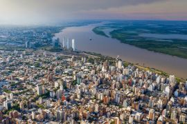 Lais Puzzle - Panoramablick auf die Stadt Rosario, Santa Fe, Argentinien - 2.000 Teile