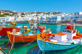 Lais Puzzle - Hafen mit Booten in Mykonos - 2.000 Teile