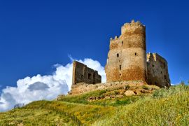 Lais Puzzle - Ansicht der mittelalterlichen Burg von Mazzarino, Caltanissetta, Sizilien, Italien, Europa - 2.000 Teile