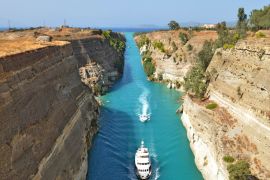 Lais Puzzle - Boote auf dem Kanal von Korinth in Griechenland - 2.000 Teile