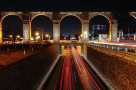 Lais Puzzle - Das Aquädukt von Queretaro bei Nacht, Mexiko - 2.000 Teile