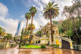 Lais Puzzle - Cerro Santa Lucia in der Innenstadt von Santiago, Chile. - 2.000 Teile