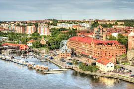 Lais Puzzle - Blick von der Älvsborg-Brücke, Göteborg - 2.000 Teile