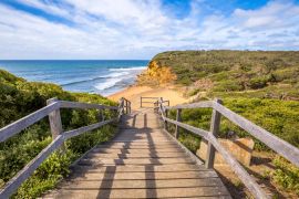 Lais Puzzle - Spaziergang am legendären Bells Beach - dem Strand des Kultfilms Point Break, in der Nähe von Torquay, dem Tor zur Surf Coast von Victoria, Australien - 2.000 Teile