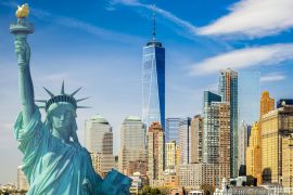 Lais Puzzle - Stadtbild von New York, Freiheitsstatue, untere Skyline von Manhattan - 2.000 Teile