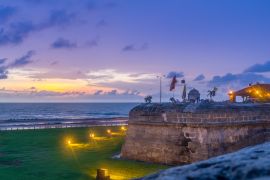 Lais Puzzle - Sonnenuntergang über der Verteidigungsmauer - Cartagena de Indias, Kolumbien - 2.000 Teile