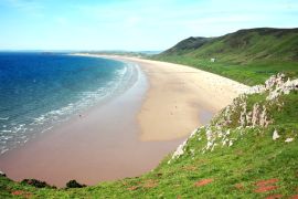Lais Puzzle - Rhossili Bay, Rhossili, auf der Halbinsel Gower, West Glamorgan, Wales, UK - 2.000 Teile