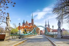 Lais Puzzle - Brücke zur Tumski-Insel (Dom) in Breslau, Polen - 2.000 Teile
