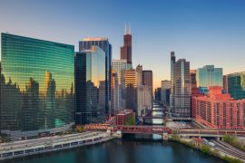 Lais Puzzle - Chicago, Illinois, USA, am Abend - 2.000 Teile