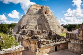 Lais Puzzle - Magier (Piramide del adivino) in der alten Maya-Stadt Uxmal, Mexiko - 2.000 Teile