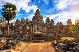 Lais Puzzle - Antike Steingesichter bei Sonnenuntergang des Bayon-Tempels, Angkor Wat - 2.000 Teile