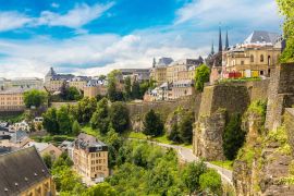 Lais Puzzle - Panorama-Stadtbild von Luxemburg - 2.000 Teile