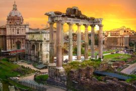 Lais Puzzle - Ruinen des Forum Romanum bei Sonnenuntergang, Rom - 2.000 Teile