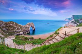 Lais Puzzle - Jurassic Coast von Dorset mit Durdle Door bei Sonnenaufgang, England - 2.000 Teile