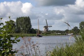 Lais Puzzle - Niederländische Landschaft. Fluss Linde bei Wolvega - 2.000 Teile
