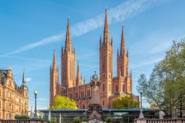 Lais Puzzle - Blick auf die Marktkirche vom Marktplatz in Wiesbaden - Deutschland - 2.000 Teile