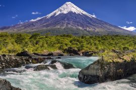Lais Puzzle - Petrohue Wasserfälle vor dem Vulkan Osorno (Chile) - 2.000 Teile