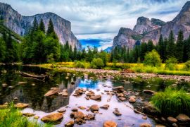 Lais Puzzle - Yosemite Valley View mit El Capitan, Cathedral Rock und The Merced River - 2.000 Teile