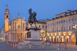 Lais Puzzle - Turin, Italien: Der Platz Piazza San Carlo in der Abenddämmerung - 2.000 Teile