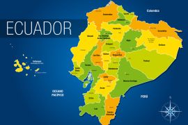 Lais Puzzle - Karte von Ecuador - 2.000 Teile