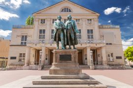 Lais Puzzle - Deutsches Nationaltheater mit Goethe und Schiller in Weimar, Thüringen - 2.000 Teile