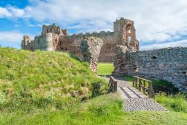 Lais Puzzle - Tantallon Castle, halbzerstörte Festung aus der Mitte des 14. Jahrhunderts, 5 Kilometer östlich von North Berwick, in East Lothian, Schottland - 2.000 Teile